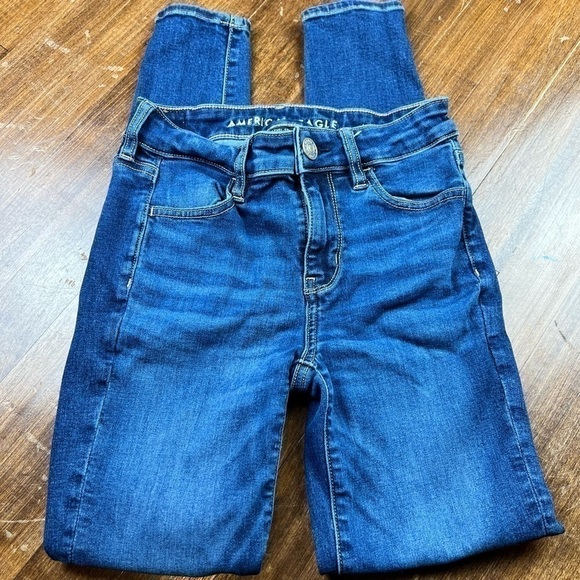 American Eagle Womens Juniors Size 0 Next Level Stretch High Rise Jegging Jean c - Picture 1 of 10